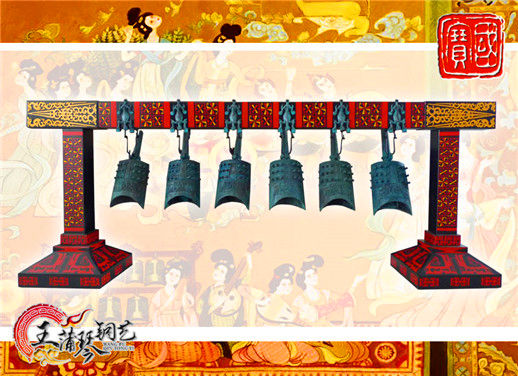 6件套仿古編鐘，小型特色樂(lè)器，民樂(lè)混音配套