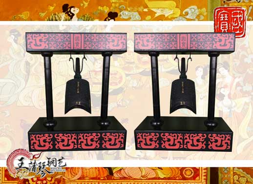 單件編鐘工藝品、外賓禮品、中國青銅編鐘